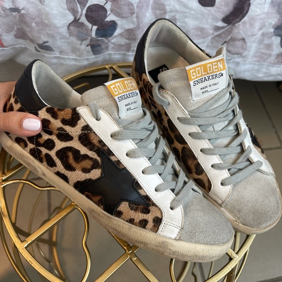 Leopard Golden Goose Superstars - Picture 2 of 9